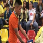 Afición del américa pone el ejemplo al recoger basura