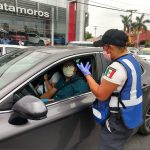 Entregan elementos de Tránsito Local cubre bocas