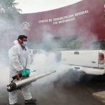 Avanza desinfección en Matamoros; sanitizan clínica 39 del IMSS, CRI y parque Periférico