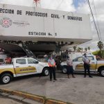 Mario López entrega unidades a Protección Civil