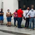 Reportan aglomeraciones bancarias