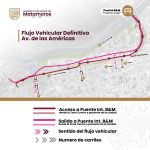Informa Gobierno de Matamoros circulación definitiva en área del Puente Viejo Internacional