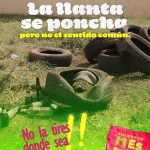 Lanza Beto Granados campaña para evitar tirar llantas en la vía pública