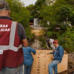 Avanza reconstrucción de puente peatonal en la Colonia Obrera: Beto Granados
