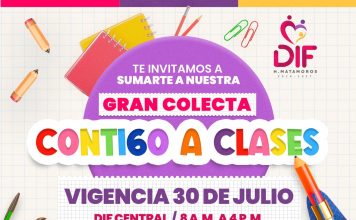 DIF Matamoros invita a sumarse a la colecta de útiles escolares “Contigo a Clases” en beneficio de niñas, niños y adolescentes en situación vulnerable
