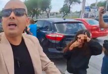 Como desquiciado ataca a reportero