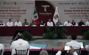 Participa rector de la UAT, Dámaso Anaya, en la instalación del Puesto de Comando Interinstitucional contra Ciclones