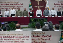 Participa rector de la UAT, Dámaso Anaya, en la instalación del Puesto de Comando Interinstitucional contra Ciclones