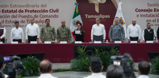 Participa rector de la UAT, Dámaso Anaya, en la instalación del Puesto de Comando Interinstitucional contra Ciclones