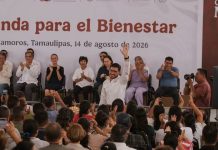 Beto Granados acompaña a Claudia Sheinbaum y al gobernador Américo Villarreal en entrega de viviendas en Matamoros