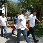 Realiza Facultad de Enfermería Victoria ejercicio de evacuación en simulacro de incendio