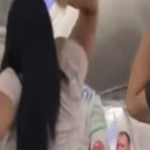 Golpea a su novio por celos en pleno vuelo