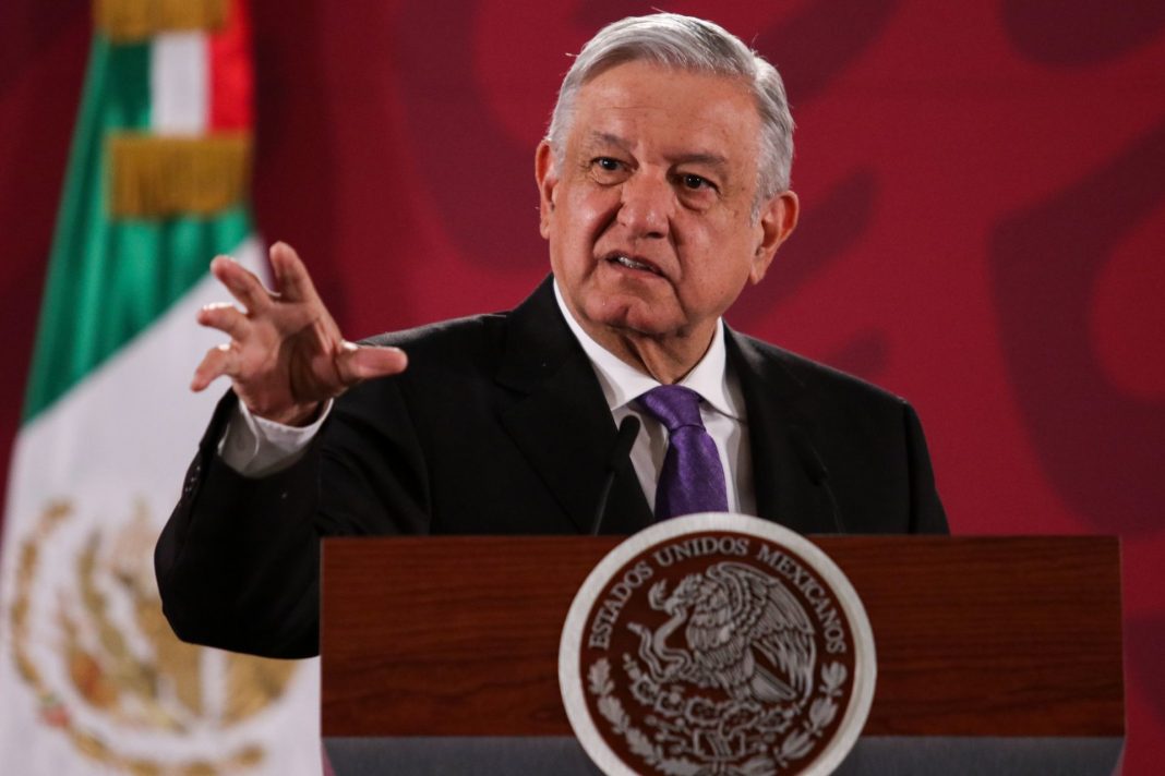 Andrés Manuel López Obrador, presidente de México, durante la conferencia matutina.