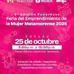Gobierno de Beto Granados invita a la Feria del Emprendimiento de la Mujer Matamorense 2025 “PoderRosa”