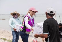 Fortalece DIF Matamoros entrega de despensas estatales “Voluntad de Ayudar a las Familias” en Puerto El Mezquital